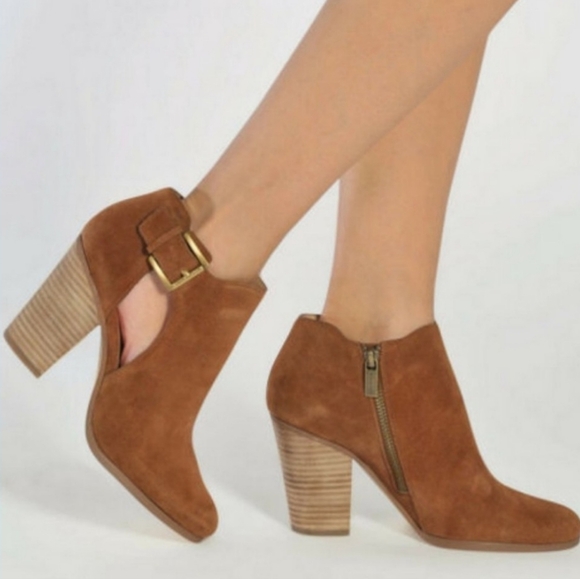 NEW Michael Michael Kors Adams Bootie Suede Brown Size 10 - Picture 1 of 8